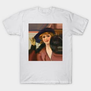 girl with stole and hat T-Shirt